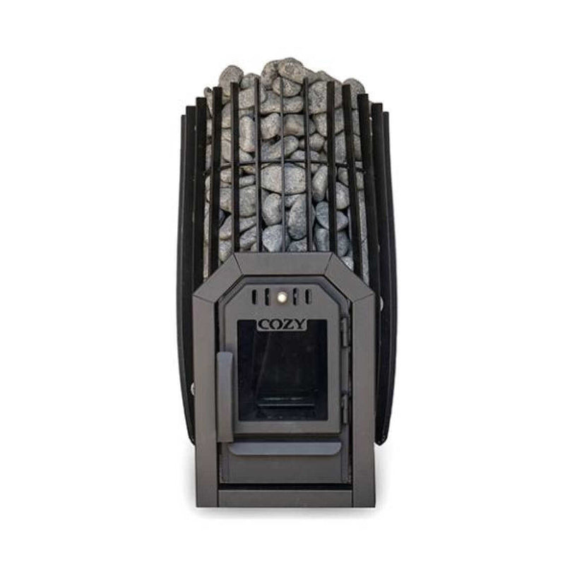 Cozy Heat SW Thru-Wall Wood Burning Sauna Stove With Sauna Stones [COZY SW-TW] (SAK69342)