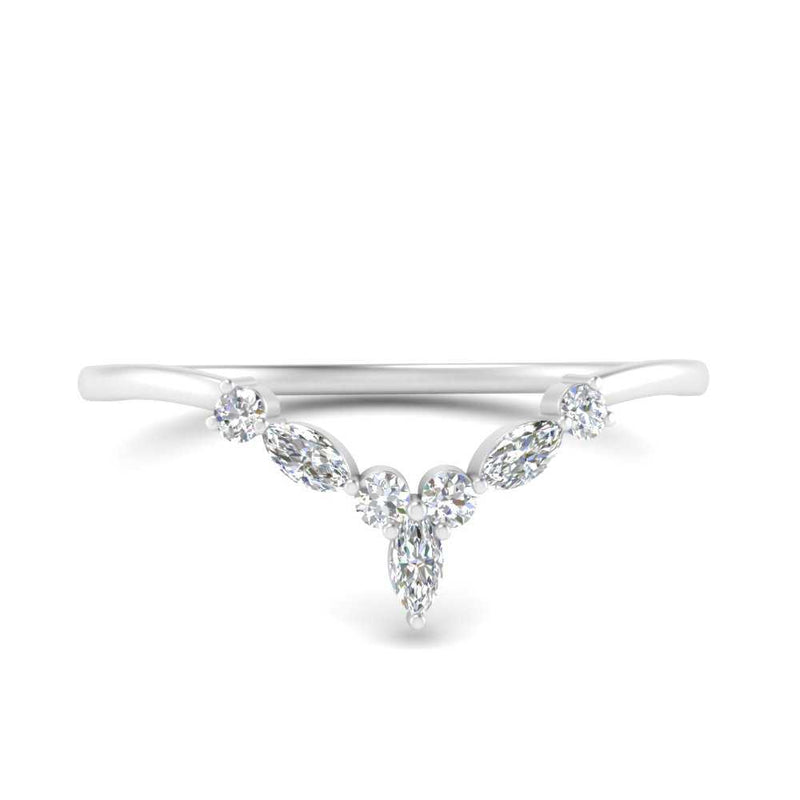 Crown Marquise And Round Band