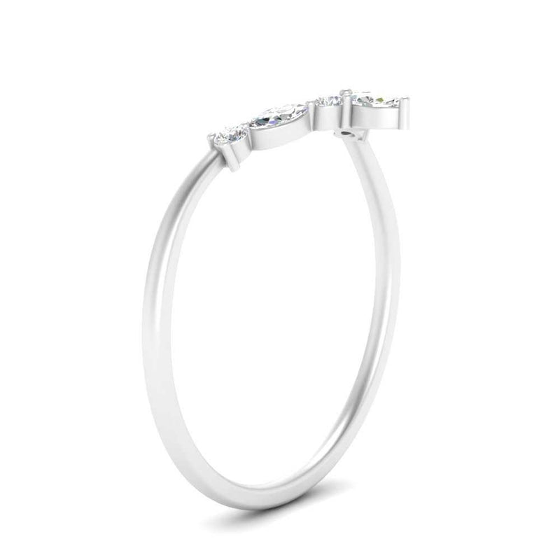 Crown Marquise And Round Band