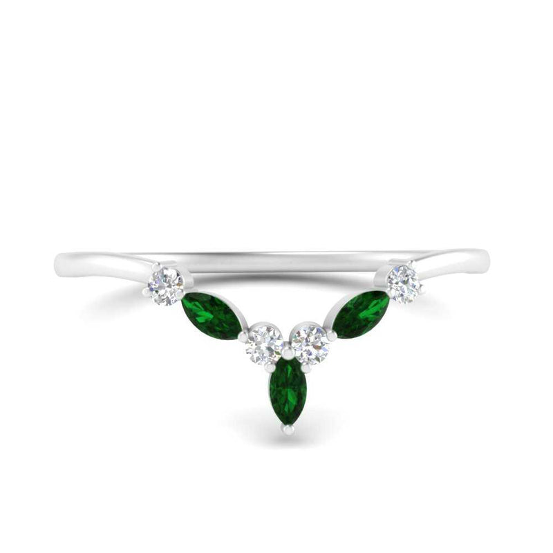 Crown Marquise And Round Band