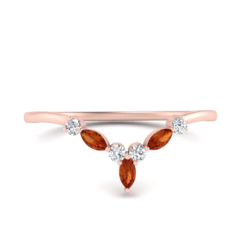 Crown Marquise And Round Band