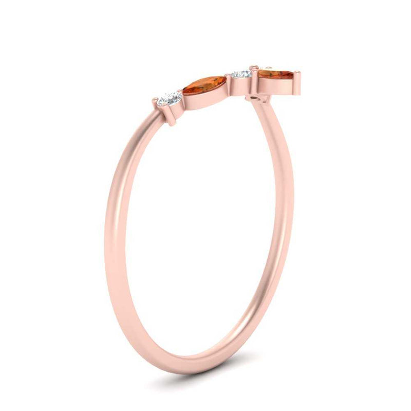 Crown Marquise And Round Band