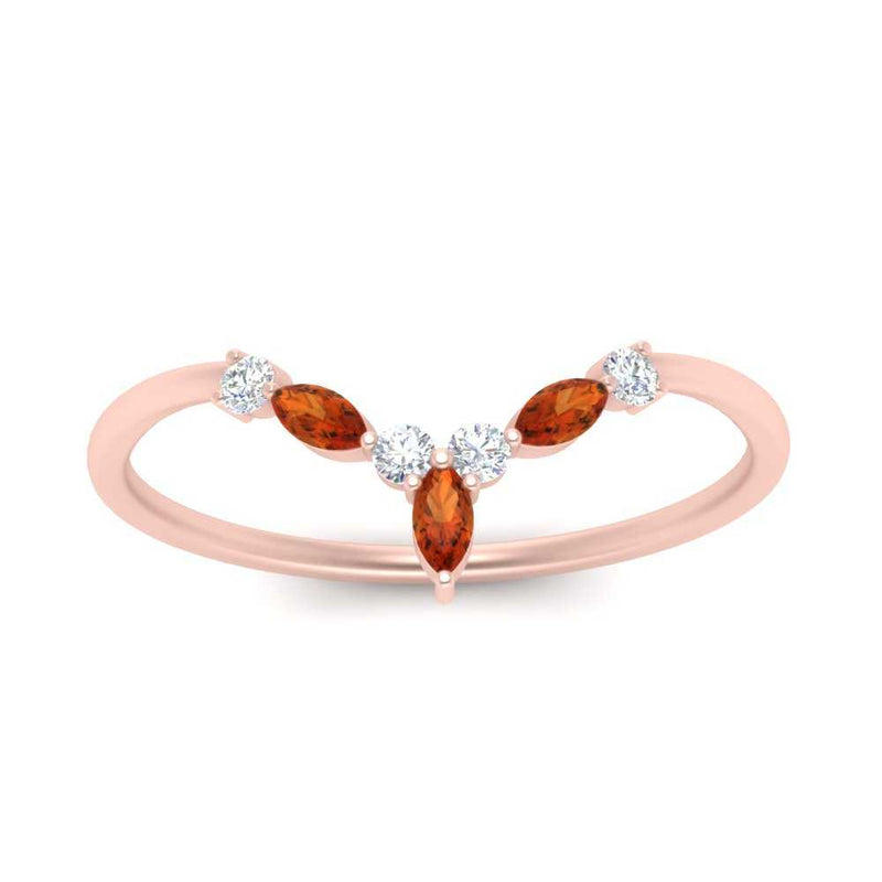 Crown Marquise And Round Band