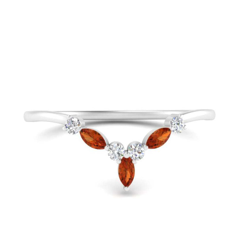Crown Marquise And Round Band