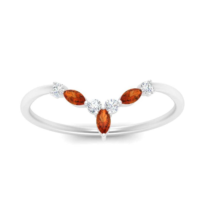 Crown Marquise And Round Band