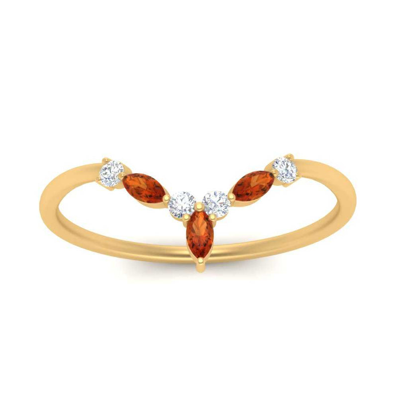 Crown Marquise And Round Band