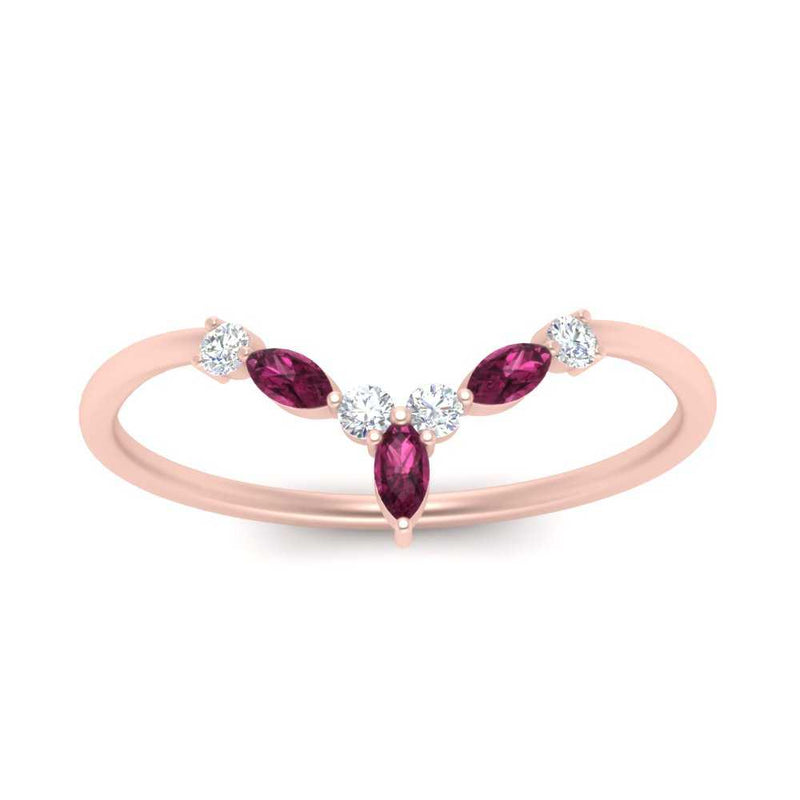 Crown Marquise And Round Band
