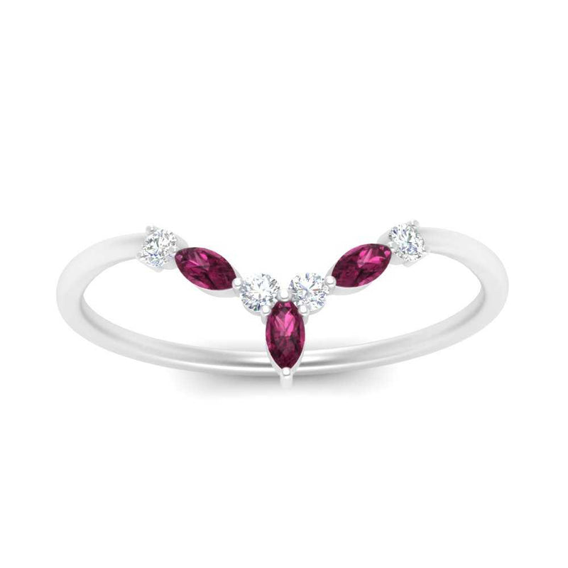 Crown Marquise And Round Band
