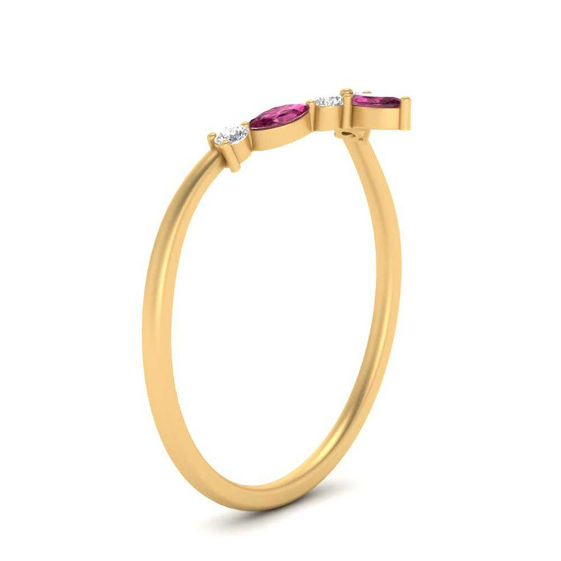 Crown Marquise And Round Band