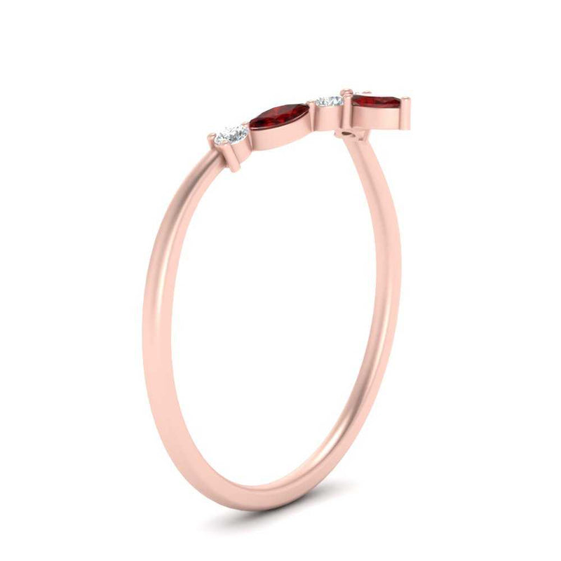 Crown Marquise And Round Band