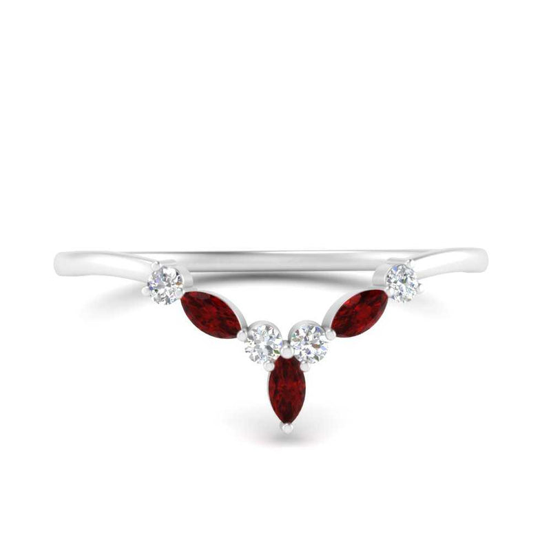 Crown Marquise And Round Band