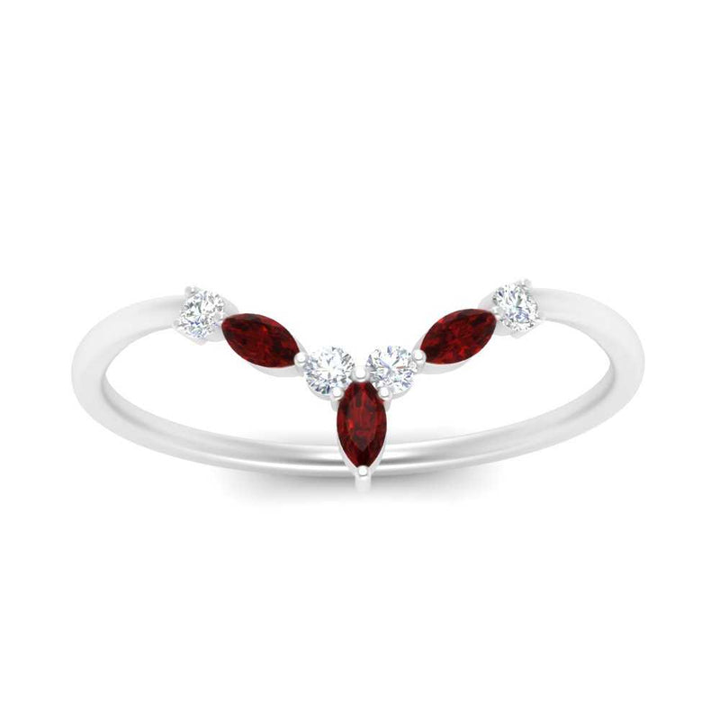 Crown Marquise And Round Band