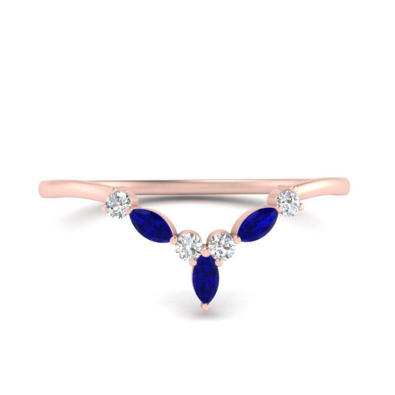 Crown Marquise And Round Band