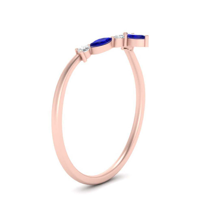 Crown Marquise And Round Band