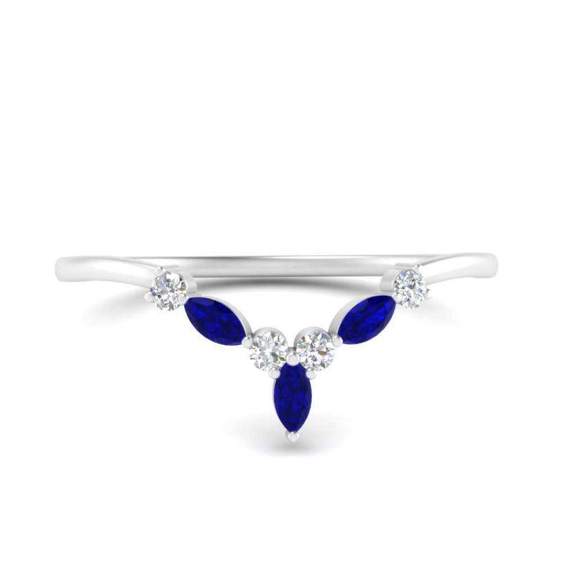 Crown Marquise And Round Band