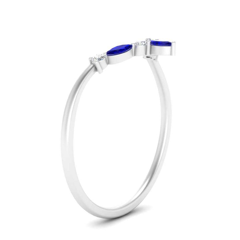 Crown Marquise And Round Band