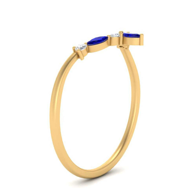 Crown Marquise And Round Band