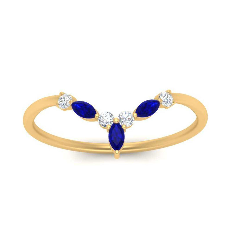 Crown Marquise And Round Band