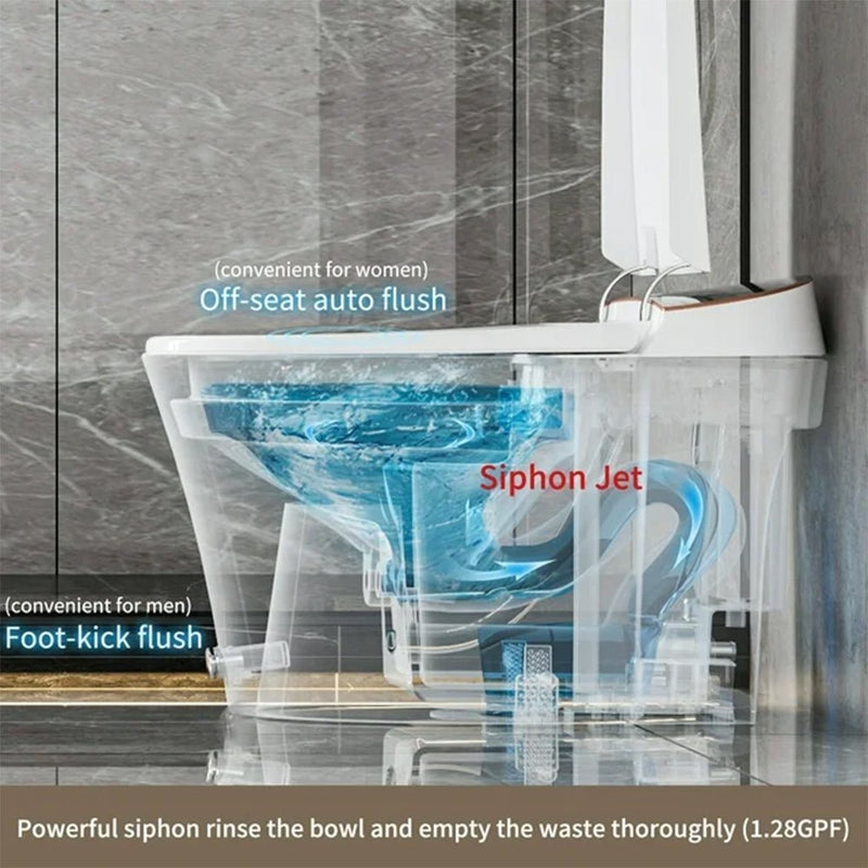 Alora Premium Smart Tankless Bidet Toilet W/ Adjustable Heated Seat, Water & Air Dryer (96174253)