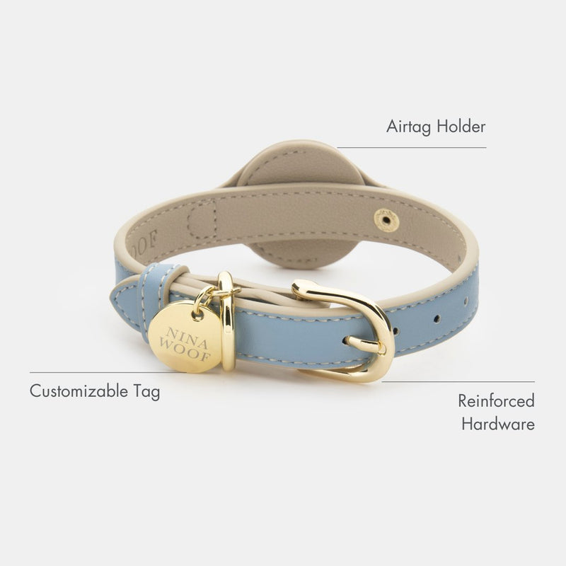 Collar - Air Tag Enabled - Vegan Leather - Cupertino