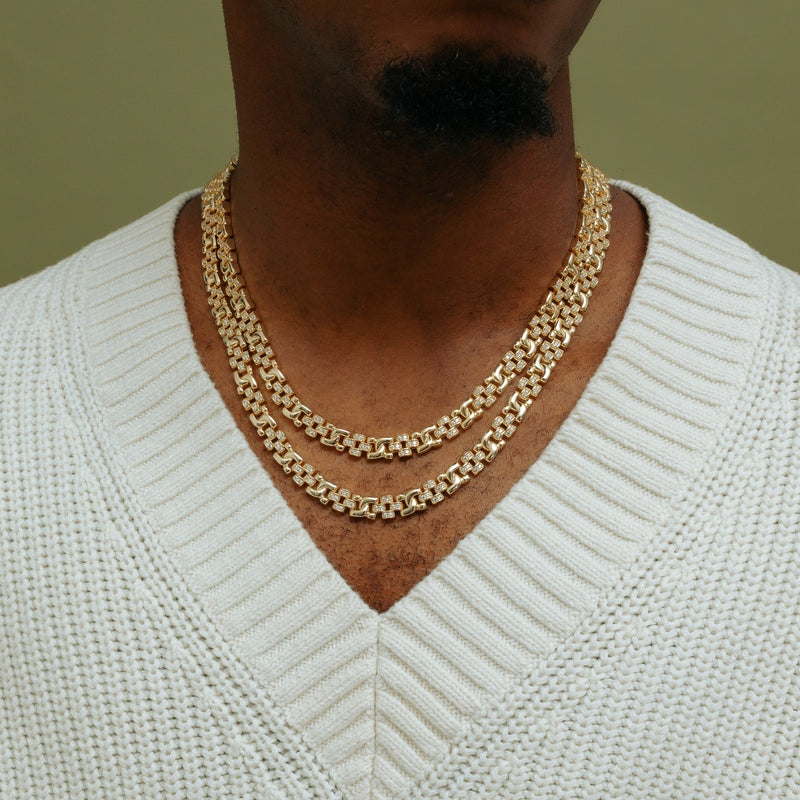 Men's Iced Tribal Chain