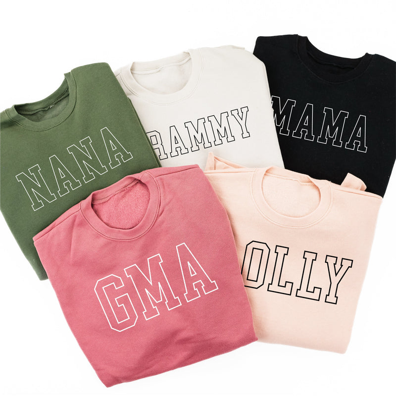 Embroidered SUPER-SOFT Fleece - Enter Your Custom Name - Outline Name