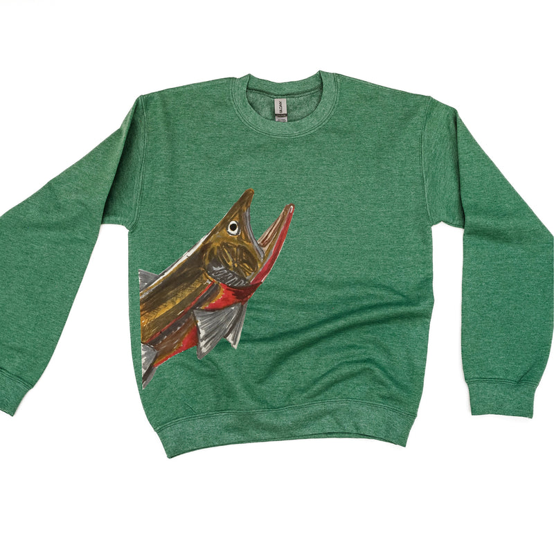 Cutthroat Trout - Hand Drawn - BASIC Fleece