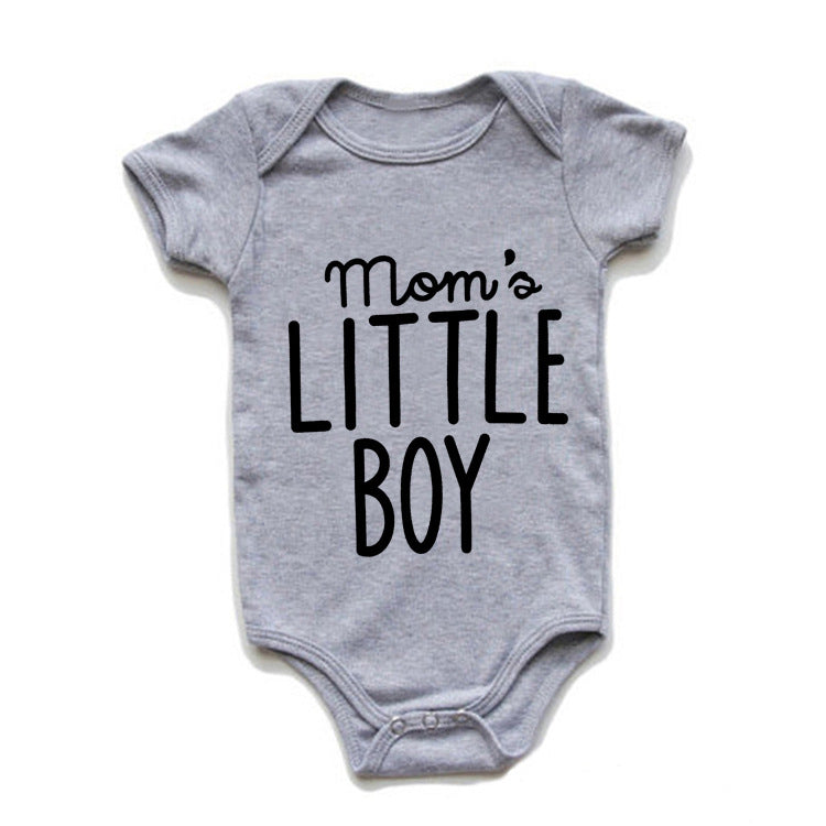 Mom's Little Boy Multicolor One-piece Romper Baby Bodysuit