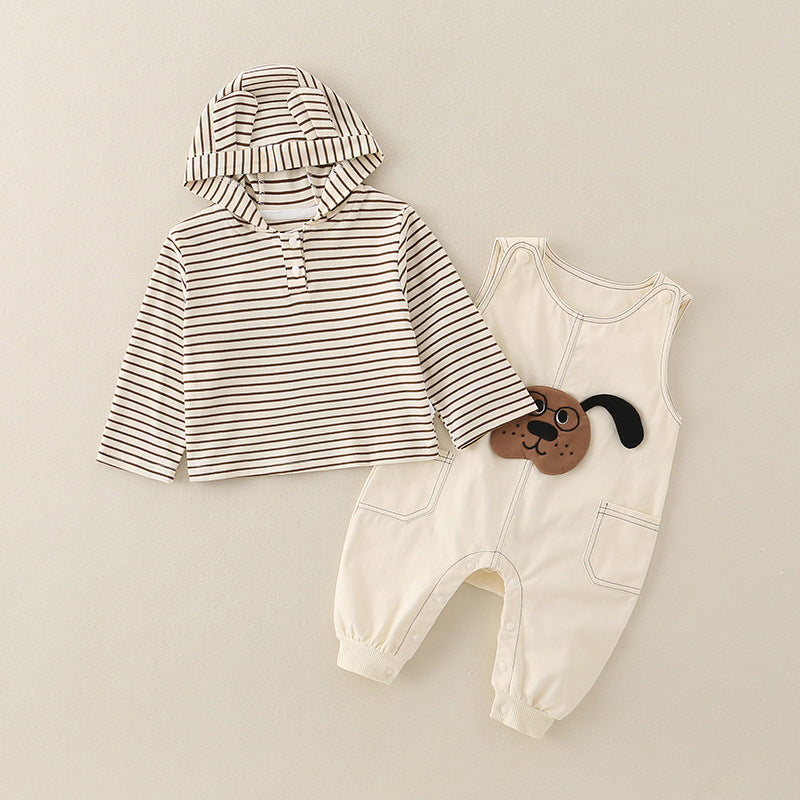 Pure Cotton Romper Set For Boys Cute Childrens Clothing Baby Boy Outfits