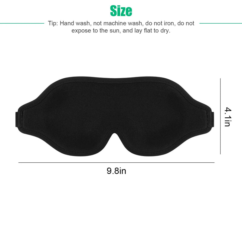3D Silk Eye Mask – Padded Travel Sleep Mask