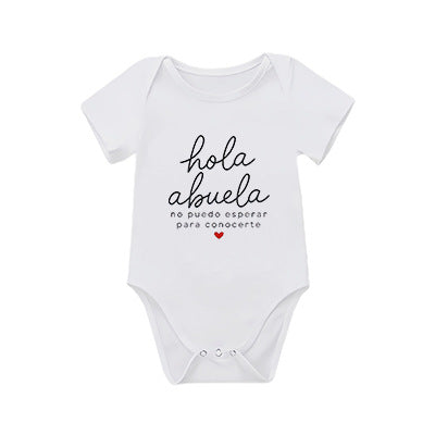 Summer Short Sleeve Baby Romper Bodysuit