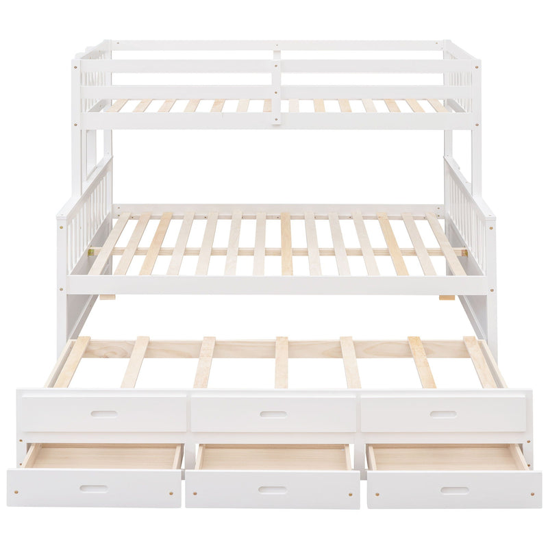 Bunk Bed With Twin Size Trundle And Drawers