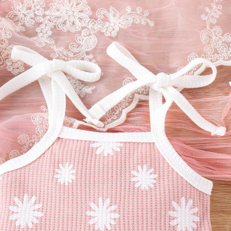 Waffle Two-piece Set Baby Triangle Shorts Suit