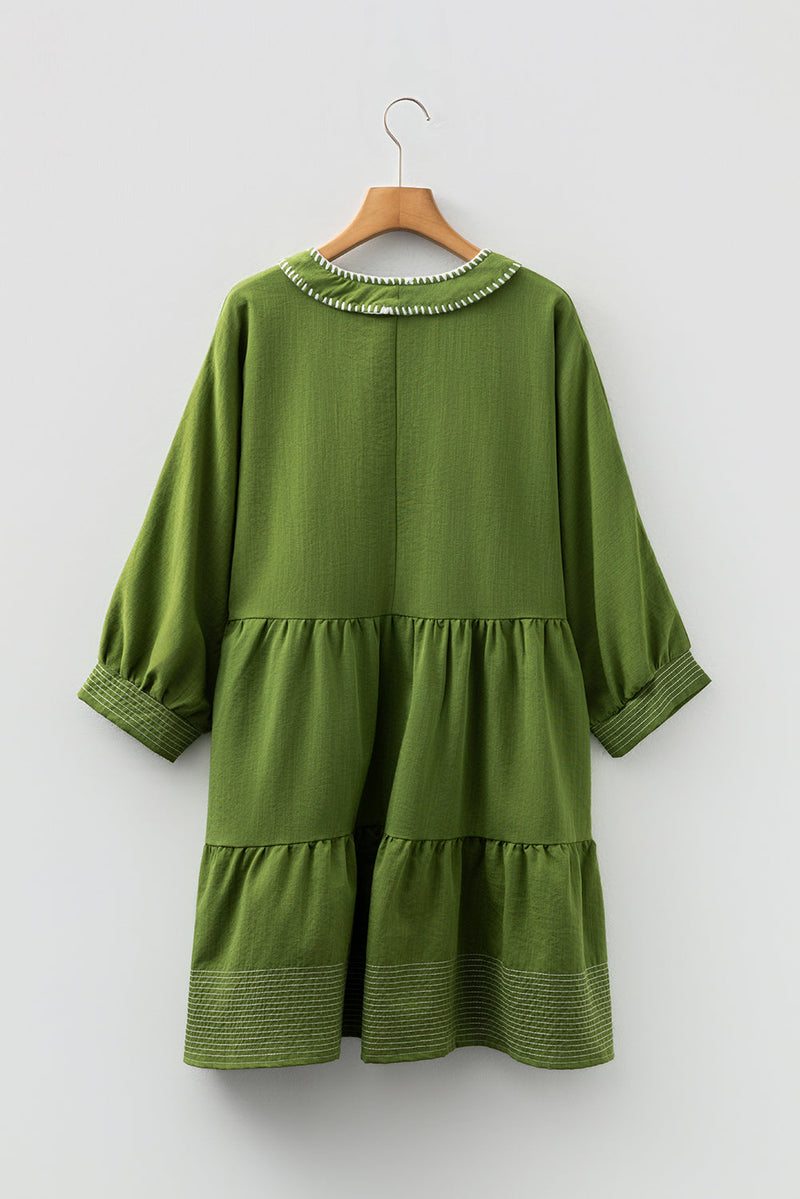 Patara Sleeve Tiered Mini Dress