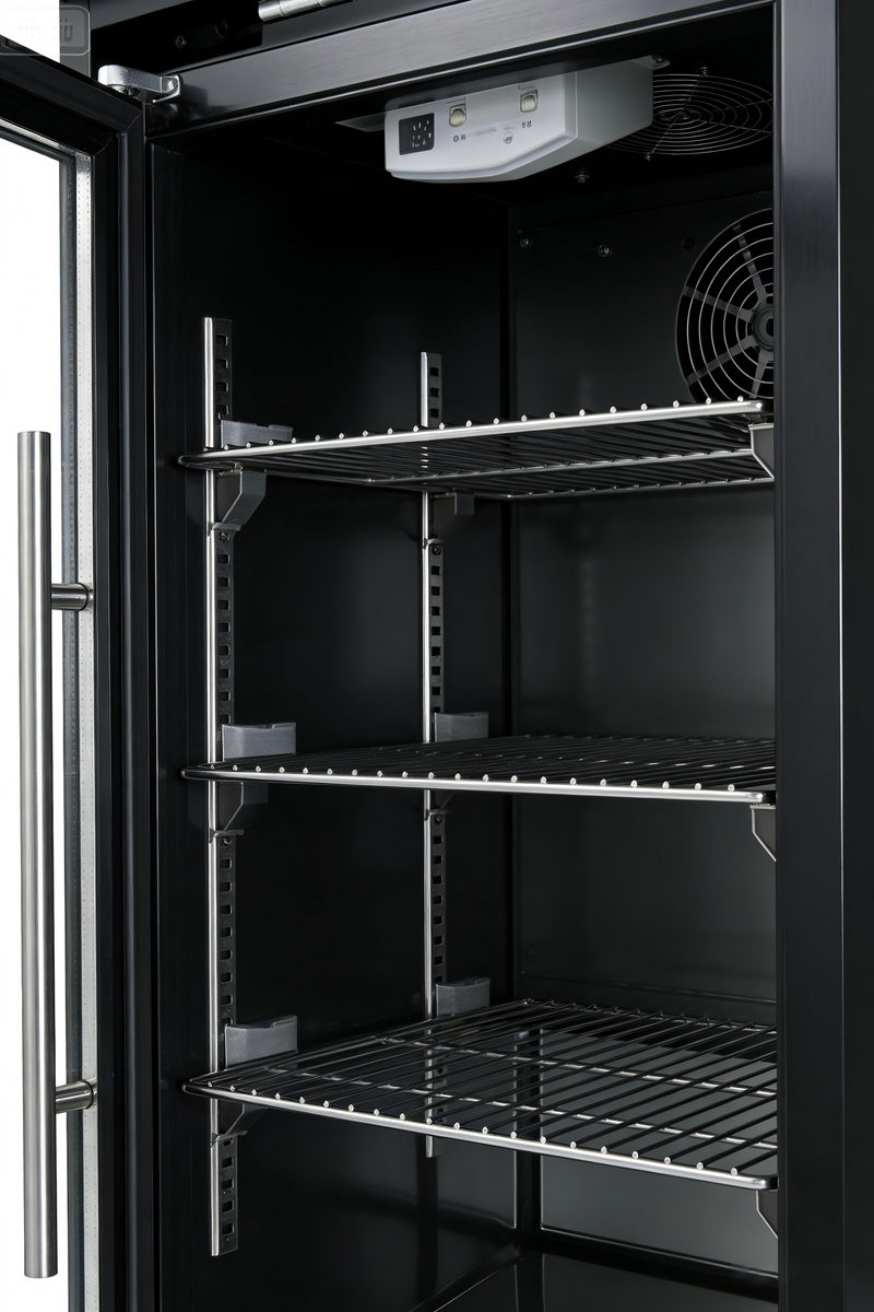 Black Single Door Fridge Cabinet Outdoor Kitchen Islands