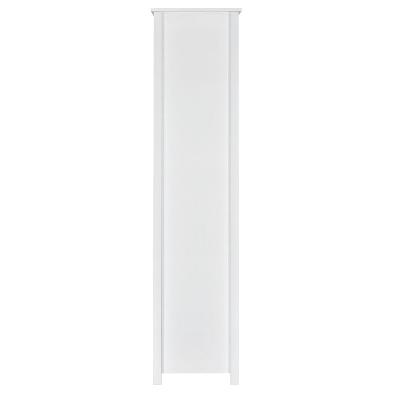Dylan 68-inch 4-shelf Storage Bookshelf White High Gloss