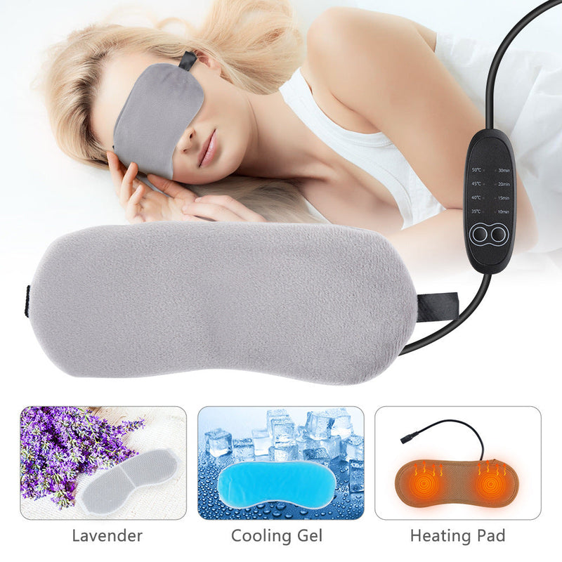 Lavender Hot & Cold Compress Sleep Eye Mask – Blackout & Eye Fatigue Relief