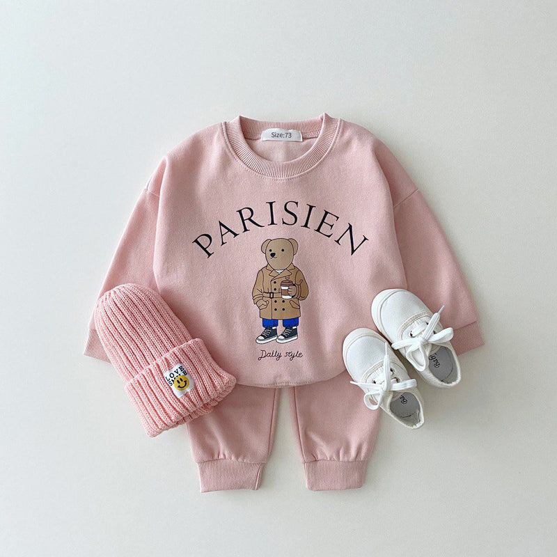 Cartoon Casual Loose Sports Suit