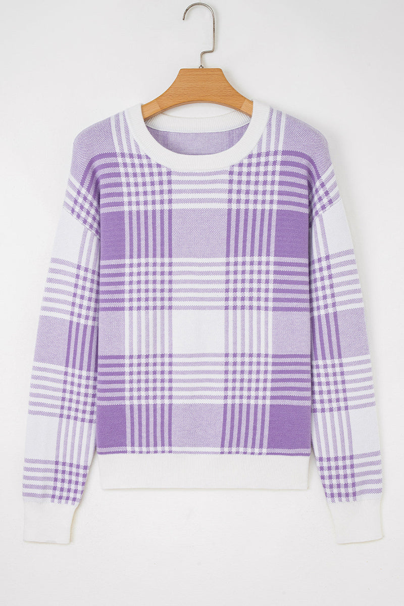 Giuliana Ribbed Trim Loose Sweater