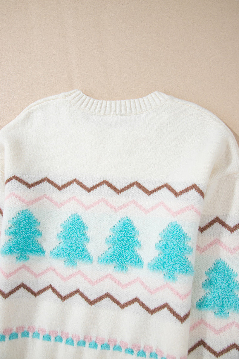 Sofia Trim Drop Shoulder Sweater