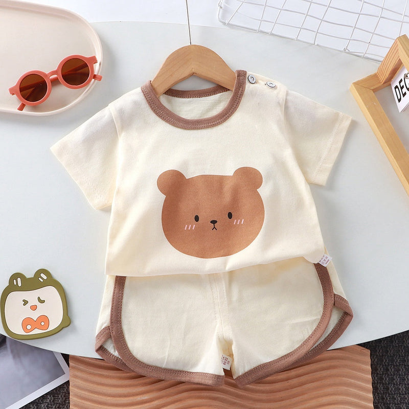 Children's Short-Sleeve Set Baby Summer T-Shirt Two-Piece Set