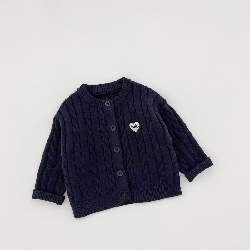 Twist-knit Cardigan Autumn Kids Clothing Outerwear
