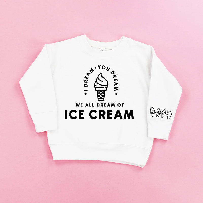 I DREAM OF ICE CREAM - Ice Cream Wrist Detail - Child Sweater