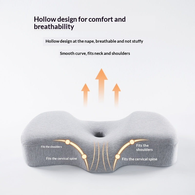 USB Heated Memory Foam Pillow – Slow-Rebound Warmth for Neck & Back Pain Relief