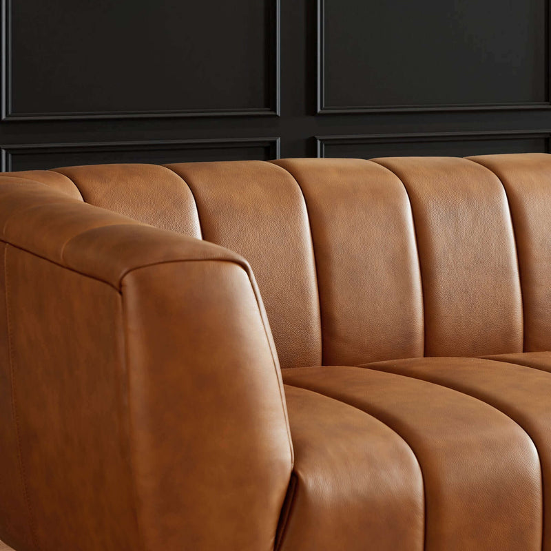 Ava - Sofa - Gold / Tan
