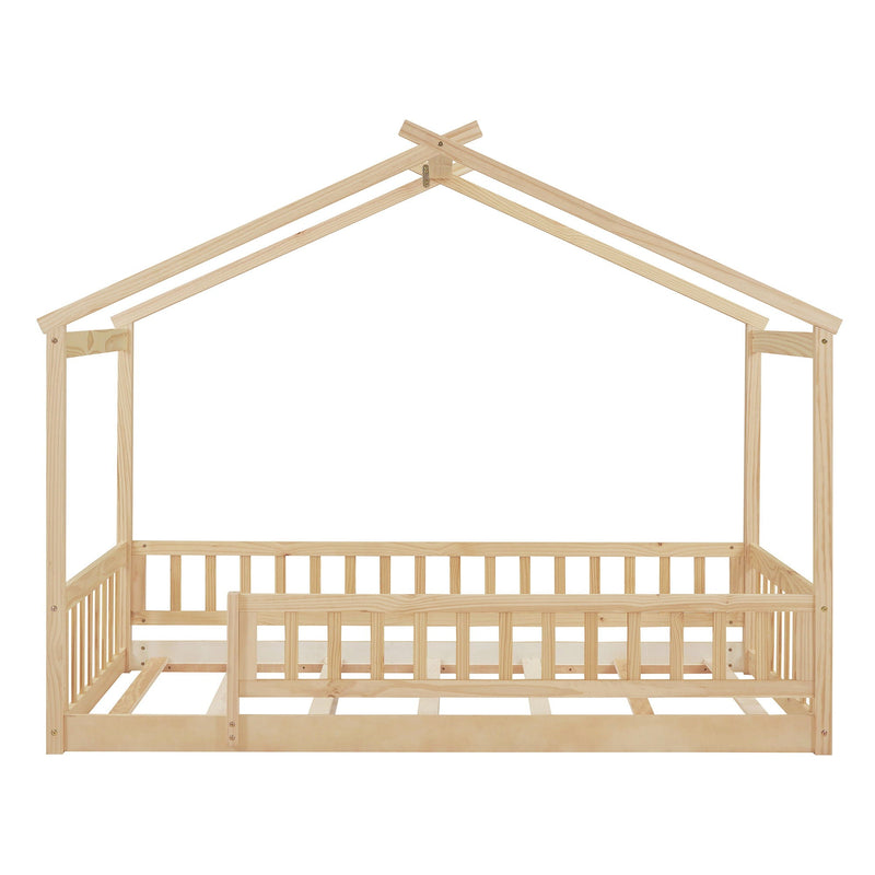 Bed House Bed Frame With Fence