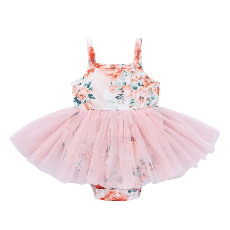 Sling Triangle Bottom-covering Floral Jumpsuit