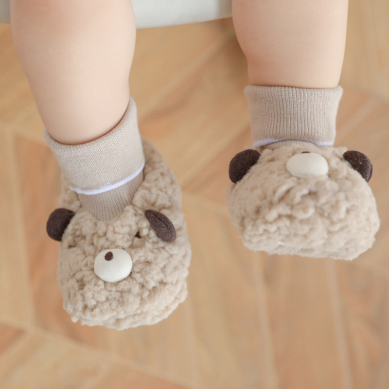 Thick Lamb Wool Baby Shoes And Socks