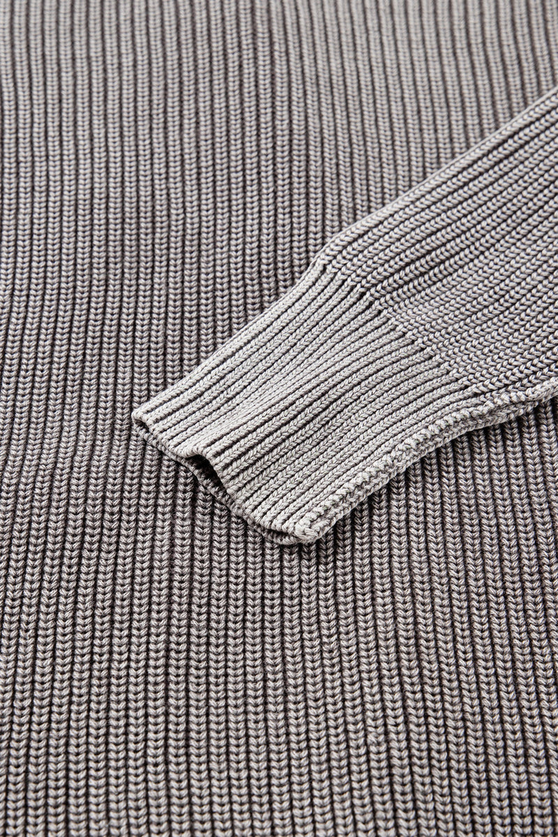 Sunny Patchwork Knit Open Sweater