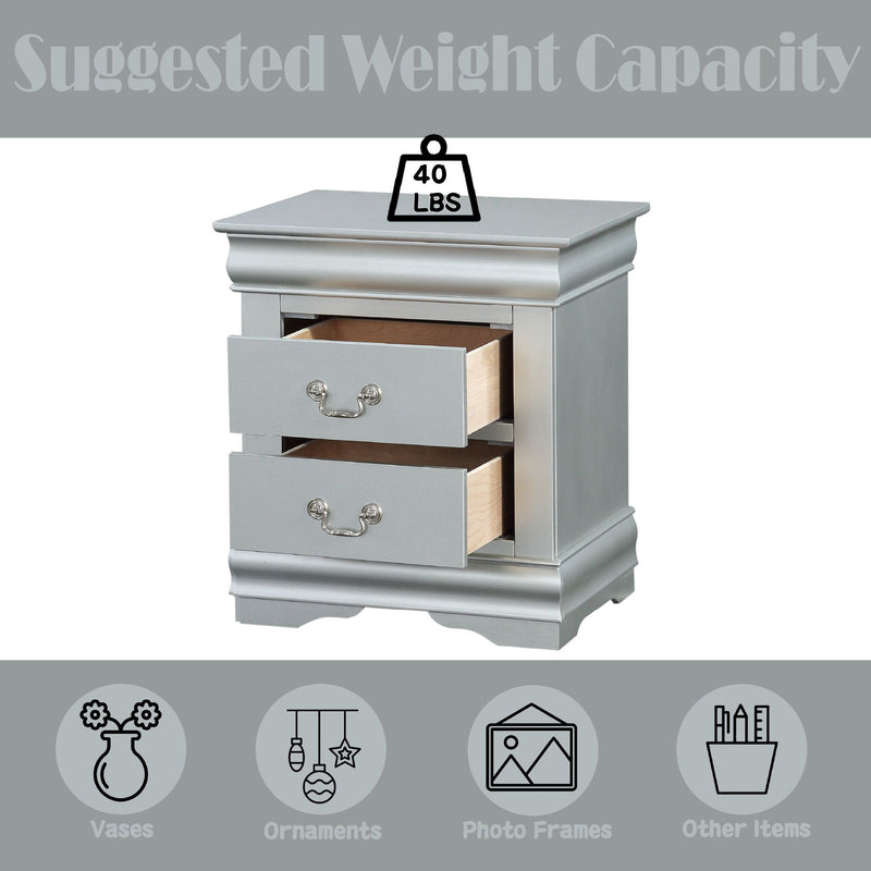 Louis Philippe III - Sleek Design Nightstand
